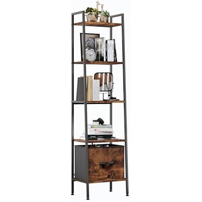 VASAGLE Ladder Shelf, 4-Tier Bookshelf, Storage Rack,