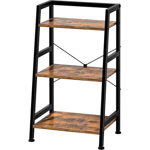 VASAGLE Ladder Shelf, 4-Tier Bookshelf, Storage Rack,