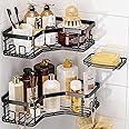 Veken Adhesive Shower Caddy 6-Pack, Large Capacity Bathroom Organizers