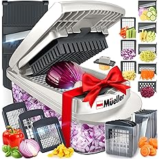 Mueller Pro-Series 10-in-1, 8 Blade Vegetable Chopper, Onion Mincer,