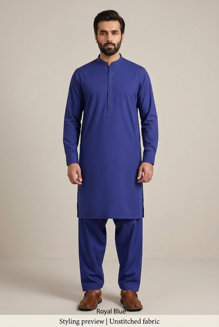 Al-Karam Cotton - Royal Blue