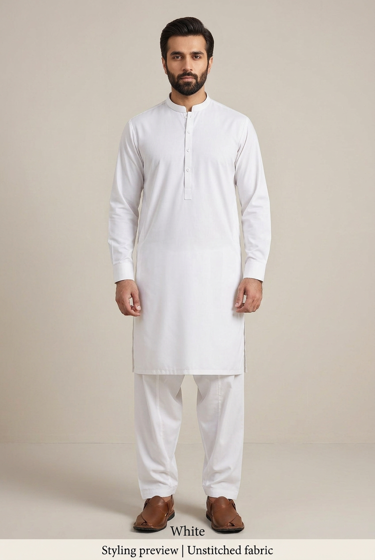 Al-Karam Cotton - White