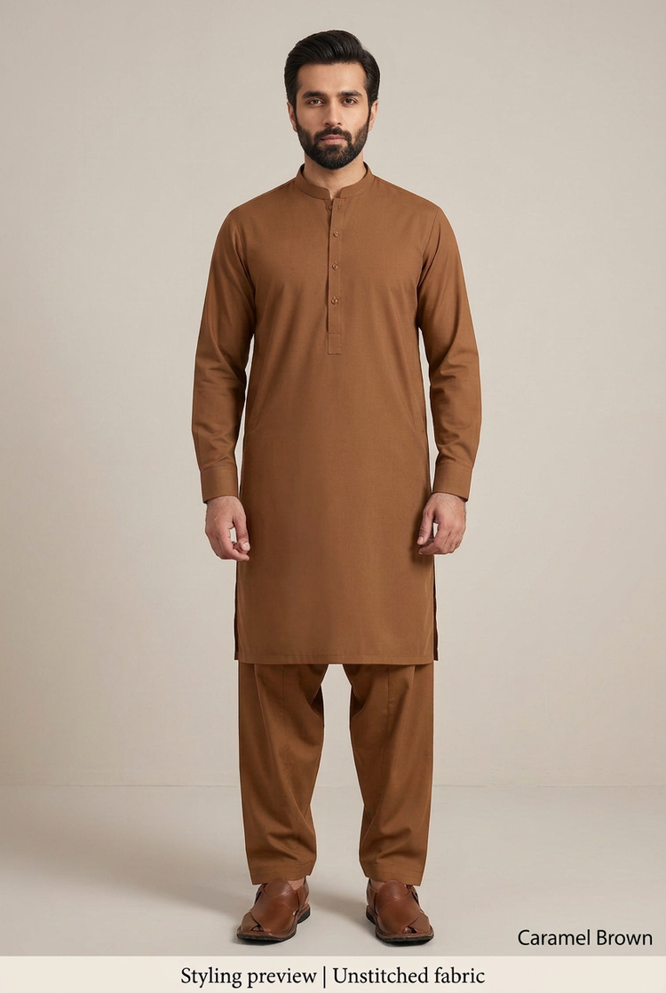 Al-Karam Cotton - Caramel Brown