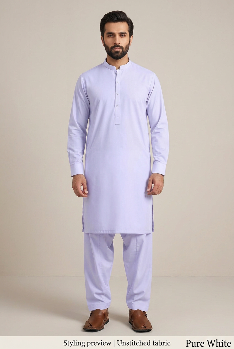 Al Karam Coton- Pure White