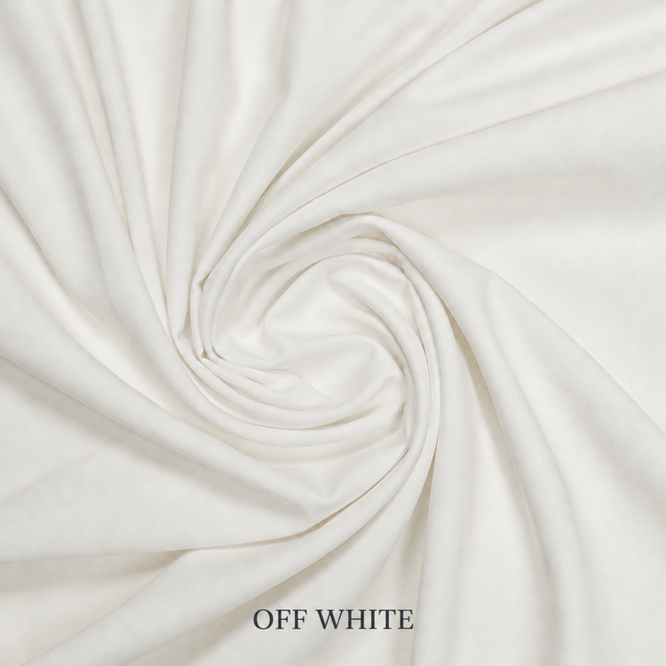 Off-white fabric with colour name